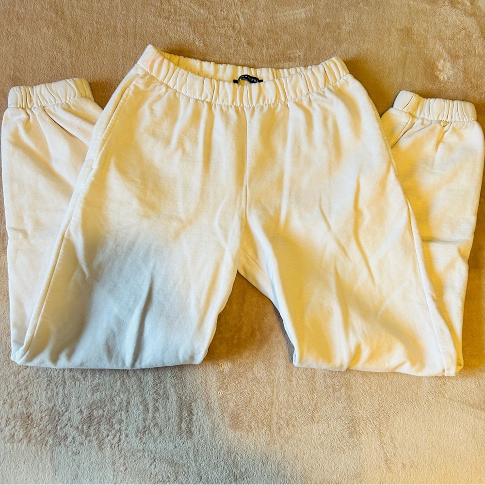 Brandy Melville Off-White Joggers